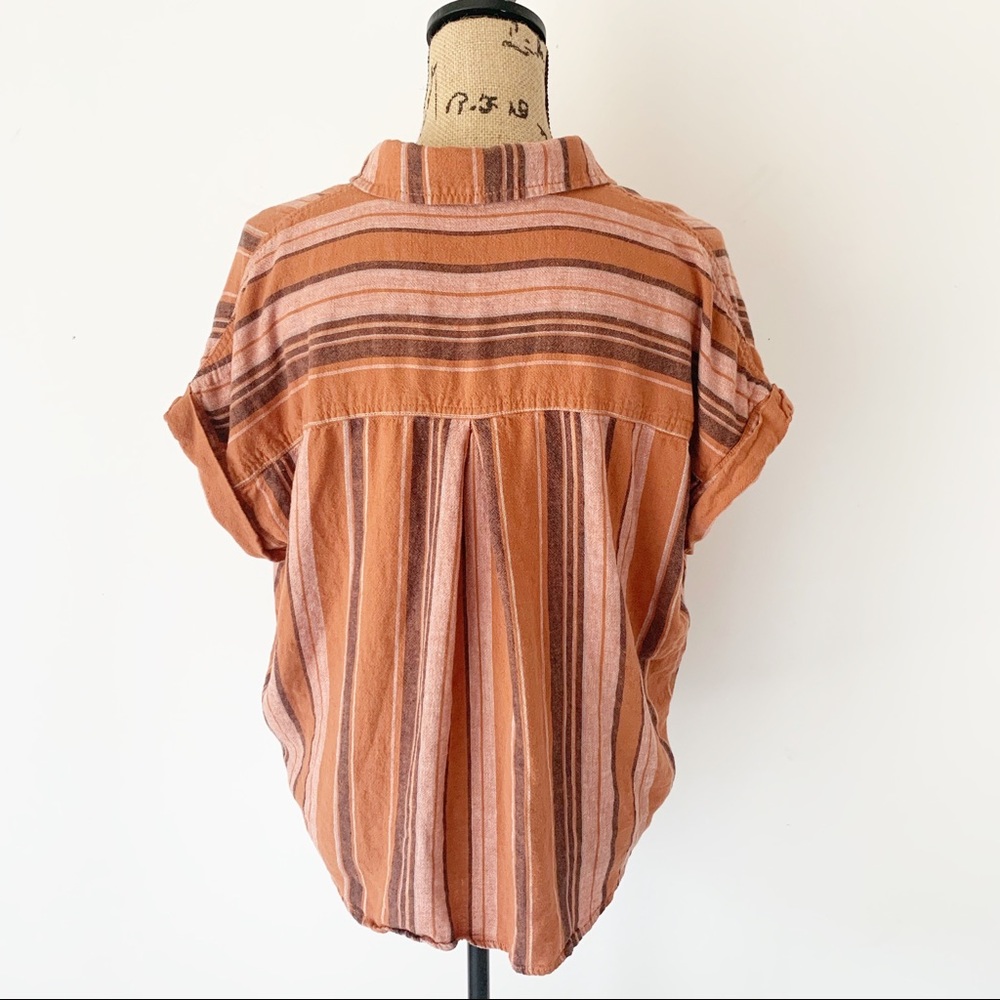 Sanctuary Borrego Tie Shirt in Sierra Stripe Sz L - Picture 5 of 8